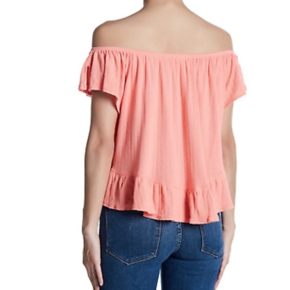 We The Free Coral Mint Julep Top Size Large - Picture 2 of 8